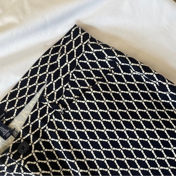 GAP Brand Navy and White Cropped Pants Size 14 - Picture 5 of 8